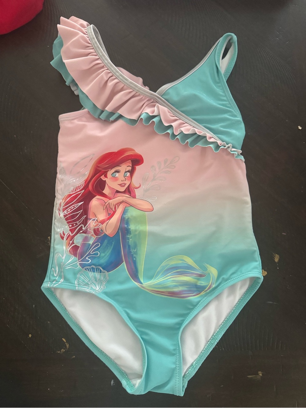 Disney Ariel Pink and Teal Ombre Mermaid One-Piece Swimsuit